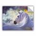 Gracie Oaks ArtApeelz Spirit by Marina Petro Painting Print on Canvas in Indigo/White | 14 H x 18 W x 0.1 D in | Wayfair