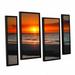 ArtWall Sunrise Over Sanibel by Steve Ainsworth 4 Piece Framed Photographic Print on Canvas Set Canvas in White | 24 H x 36 W x 2 D in | Wayfair