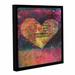 ArtWall Tantra Heart by Elena Ray Framed Painting Print on Wrapped Canvas in Indigo/Yellow | 24 H x 24 W x 2 D in | Wayfair 0ray097a2424f