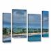 ArtWall The Beach At Santa Barbara by Steve Ainsworth 4 Piece Photographic Print on Gallery Wrapped Canvas Set Canvas in White | Wayfair