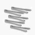 Cook Pro 6" Set of 5 Stainless Steel Condiment Serving Tongs Stainless Steel in Gray | 2 H x 12.75 W x 15.75 D in | Wayfair 309