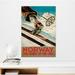 Loon Peak® 'Norway' Vintage Advertisement on Wrapped Canvas in Blue/Brown/Red | 30 H x 20 W x 1.5 D in | Wayfair 2D9183FFEB1E40C0A477C574221DFA07