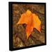 Loon Peak® Maple Leaf & Bark Framed Photographic Print Canvas in Green | 10 H x 10 W x 2 D in | Wayfair LNPK2790 34763426