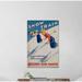 Loon Peak® 'Snow Train' Vintage Advertisement on Wrapped Canvas in Black | 45 H x 30 W x 1.5 D in | Wayfair 56BC0BAA3ACB46FA8104C74E76DC9B41