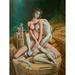 Louis Leonard Art 'Oedipus Twins Complex' Acrylic Painting Print on Canvas in Green | 26 H x 20 W x 1.5 D in | Wayfair 3438