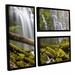 Loon Peak® 'Proxy Falls Oregon 7' by Cody York 3 Piece Framed Photographic Print on Wrapped Canvas Set Canvas in Brown/Green/White | Wayfair