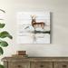 Loon Peak® 'Rustic Misty Deer' Painting Print on Wrapped Canvas in White | 28 H x 28 W x 1.5 D in | Wayfair LNPK9047 39986085