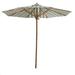 Longshore Tides Kinslee 85.8' Bamboo Beach Umbrella Wood in Green | Wayfair LNTS4912 45198102