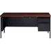 Lorell Fortress Desk Wood/Metal in Black | 29.5 H x 66 W x 30 D in | Wayfair 66905