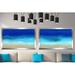 Latitude Run® Beach Scene 8 Aqua Beach s - 2 Piece Picture Frame Panoramic Graphic Art Print Set on Acrylic in Blue | Wayfair LRUN6729 39686535