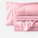 Bare Home Sheet Set w/ Bonus Pillowcase Set pinkMicrofiber/Polyester in Light Pink | Twin | Wayfair 840105728146