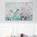 Latitude Run® 'Lamb Love' Acrylic Painting Print on Wrapped Canvas in Blue/Gray | 12 H x 18 W x 1.5 D in | Wayfair LTDR8797 41398887