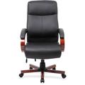 Lorell Executive Chair Upholstered in Gray/Black/Brown | 14.96 W x 25.79 D in | Wayfair 69531