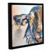 Latitude Run® Sheep 2 Framed Painting Print Canvas in Black/Blue/Orange | 10 H x 10 W x 2 D in | Wayfair LTRN6350 33280649