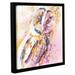 Latitude Run® Turn Again Framed Painting Print Canvas in Blue/Pink/Yellow | 14 H x 14 W x 2 D in | Wayfair LTRN6415 30805137