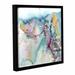 Latitude Run® Sheep 3 by Liz Chaderton - Print on Canvas in Blue/Green/Indigo | 10 H x 10 W x 2 D in | Wayfair LTRN6718 33280938