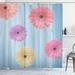 Latitude Run® Wooden Calendula Floret Single Shower Curtain Polyester | 70 H x 69 W in | Wayfair LRUN4874 39393586