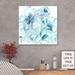Latitude Run® 'Watercolor Blues 3' Watercolor Painting Print on Wrapped Canvas in Blue/Green/White | 24 H x 24 W x 1.5 D in | Wayfair