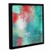 Latitude Run® Spiritual Grace Floater Framed Painting Print on Wrapped Canvas in Blue/Red | 14 H x 14 W x 2 D in | Wayfair LTRN5137 30801014