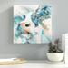 Latitude Run® Cow 36 Painting Print on Wrapped Canvas in Blue/Gray/Orange | 10 H x 10 W x 2 D in | Wayfair LTRN6311 33280614