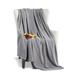 Martex Bare Necessities Modal Jersey Sheet Set Super Soft Fleece Blanket Microfiber/Fleece/Microfiber/Fleece, Polyester in Gray | 66 W in | Wayfair