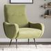 Armchair - Everly Quinn Alve 72.39Cm Wide Tufted Armchair Velvet/Fabric in Green | 37 H x 28.5 W x 35 D in | Wayfair MTNA3931 46136464