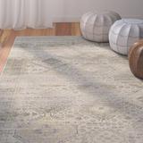 Brown/Gray 106 x 0.14 in Area Rug - Union Rustic Goodner Southwestern Machine Made Power Loom Viscose Indoor Area Rug in Cream/Taupe/Gray | Wayfair