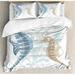 Ambesonne Animal Pair of Little & Big Fishes in Soft Tones Featured Design Tropical Creatures Duvet Cover Set Microfiber in Blue/Brown | Wayfair