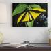 East Urban Home Indonesia Irian Jaya Rare Species 'Goliath Birdwing Butterfly Male' - Photograph Print on Canvas in Black/Green/Yellow | Wayfair