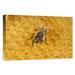 East Urban Home Honey Bee on Honeycomb - Photograph Print on Canvas in Yellow | 12 H x 18 W x 1.5 D in | Wayfair NNAI1029 39911859
