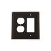 Nostalgic Warehouse Rope 2-Gang Duplex Outlet/Rocker Combination Wall Plate | 5.13 H x 5.13 W x 0.25 D in | Wayfair 719684