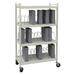 Omnimed Standard 30 Cap Vertical Chart File Cart Metal in Brown | 55.13 H x 34.5 W x 17 D in | Wayfair 260003-BG