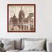 Ophelia & Co. Paris Postcard: Montmartre by Tre Sorelle Studios - Wrapped Canvas Graphic Art Print Canvas in Brown/Red | Wayfair OPCO4490 42171312