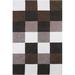 Black 72 x 48 x 0.75 in Indoor Area Rug - Orren Ellis Yiwei White Geometric Area Rug Wool | 72 H x 48 W x 0.75 D in | Wayfair ORNE6018 43191236