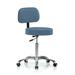 Perch Chairs & Stools Task Chair Aluminum/Upholstered in Blue | 41.25 H x 24 W x 24 D in | Wayfair WTBAC2-BNEF