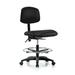 Perch Chairs & Stools Low-Back Drafting Chair Upholstered in Black | 32 H x 24 W x 24 D in | Wayfair LBLN2-BBLF-FR