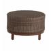 Plow & Hearth Tangier Wicker/Rattan Coffee Table Wicker/Rattan in Brown | 18.25 H x 30.25 W x 30.25 D in | Outdoor Furniture | Wayfair 62B90