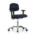 Perch Chairs & Stools Task Chair Aluminum/Upholstered in Gray/Black | 29 H x 24 W x 24 D in | Wayfair MLTKC1-BIMF