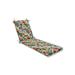 Bay Isle Home™ Indoor/Outdoor Chaise Lounge Cushion Polyester in Green/Gray/Brown | 3 H x 23 W x 80 D in | Wayfair 85450E085D384B38BF22EB175E5D62ED