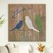 Red Barrel Studio® 'Love' Acrylic Painting Print on Gallery Wrapped Canvas in Blue/Brown/Green | 24 H x 24 W x 1.5 D in | Wayfair RBRS2926 39496951