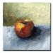 Red Barrel Studio® Apple Still Life w/ Gray & Olive Painting Print on Canvas in Gray/Red | 24 H x 24 W x 2 D in | Wayfair RDBS3752 29963970