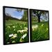 Red Barrel Studio® Calla Lilies & the Oak 2 Piece Framed Photographic Print Set Canvas, Cotton in White | 24 H x 36 W x 2 D in | Wayfair