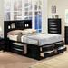 Red Barrel Studio® Cleary Storage Platform Bed Wood in Black | 56 H in | Wayfair 143B9CD39C034434B89D8EFD3DBF6C8C