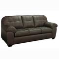 Red Barrel Studio® Bellamy 88.5" Genuine Leather Pillow Top Arm Sofa Genuine Leather in Brown | 38 H x 88.5 W x 37.5 D in | Wayfair