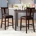 Red Barrel Studio® Birchover 7 - Piece Counter Height Extendable Dining Set Wood/Metal in Brown/Gray | Wayfair 140ED7AABDEE483D9F19EF883A632076