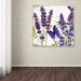 Trademark Fine Art 'Lavender I' by Color Bakery Graphic Art on Wrapped Canvas in Indigo | 18 H x 18 W x 2 D in | Wayfair ALI5029-C1818GG
