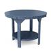 Wildridge Heritage 48" Pub Outdoor Table Plastic in Blue | 36 H x 48 W x 48 D in | Wayfair LCC-179-Patriot Blue