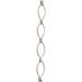 RCH Supply Company Sleek Oval Un-Welded Chain or Chain Break Metal in Gray | 12 H x 0.79 W x 0.06 D in | Wayfair CH-04-PN