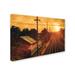 Trademark Fine Art 'Train Depot' by Jason Shaffer Photographic Print on Wrapped Canvas Metal in Orange | 22 H x 32 W x 2 D in | Wayfair