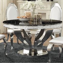 Willa Arlo™ Interiors Davisboro Dining Table Metal in Black/Gray | 30 H x 51.25 W x 51.25 D in | Wayfair FE185EDC882D4F7AA29D45955DDC9949